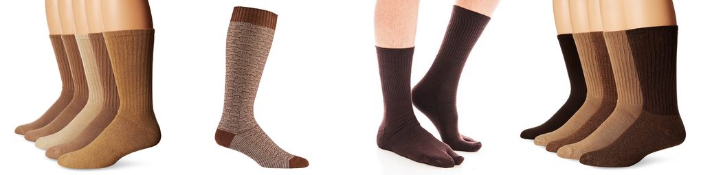 brown sport socks